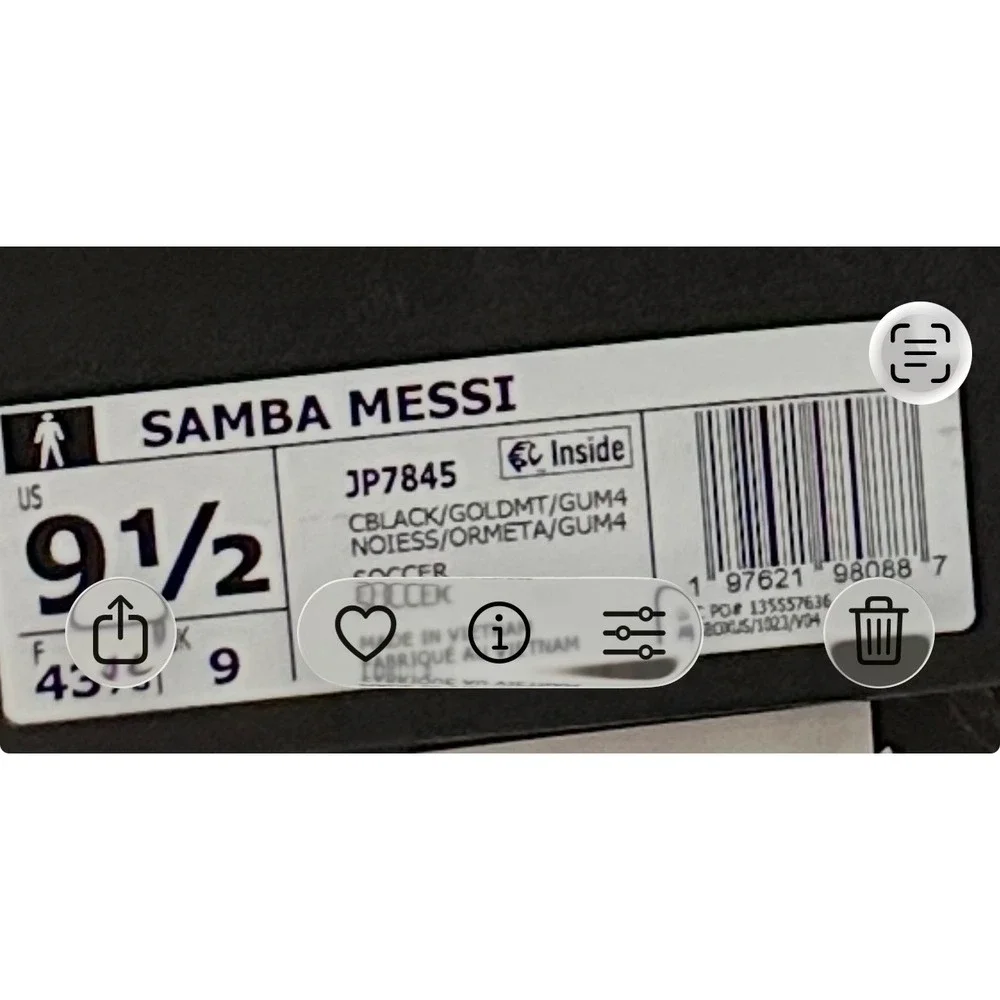 Adidas Samba Messi Inter Miami CF Black Pink Gum JP7845 Mens 9.5